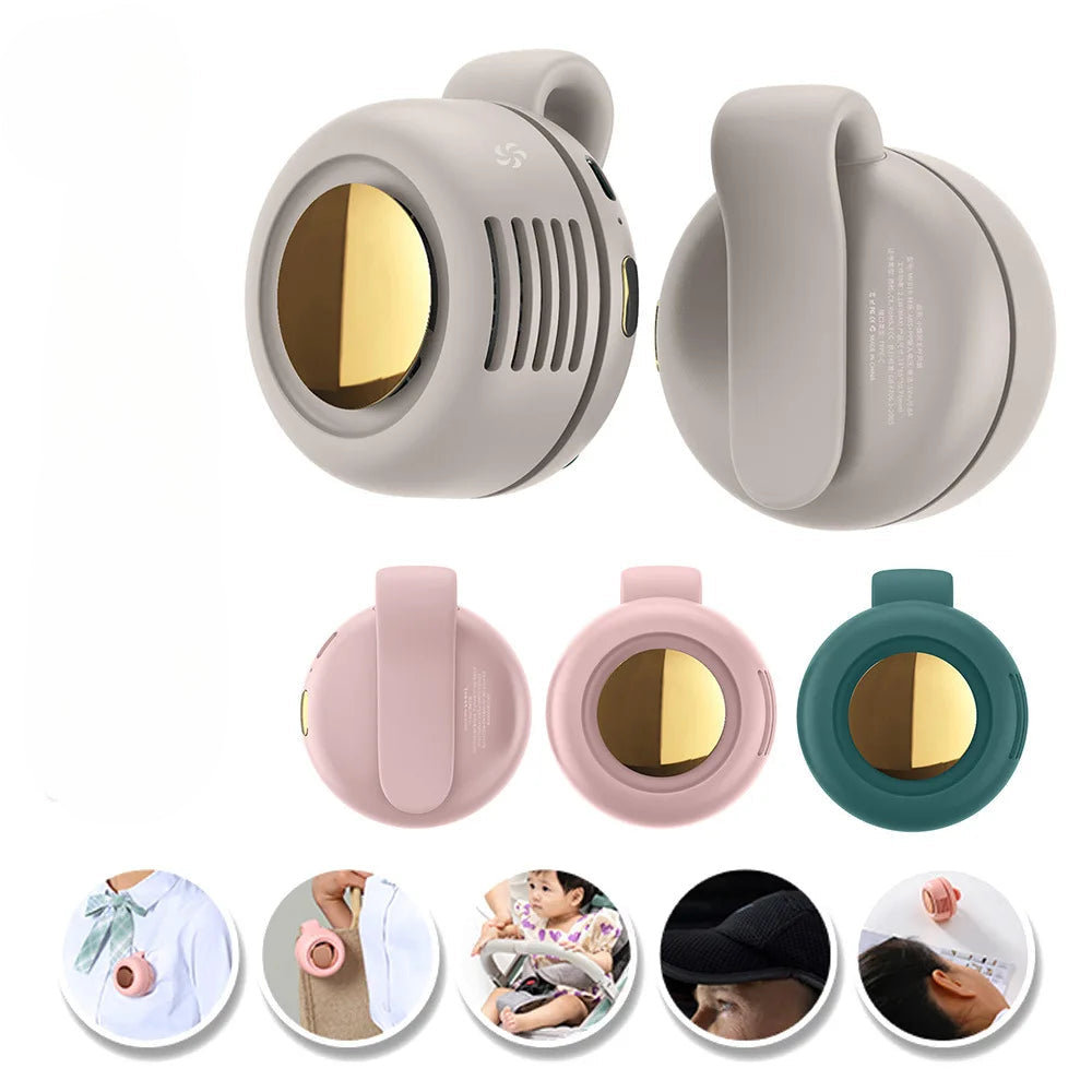 Small Whirlwind Fan Portable Mini Clip Fan Handheld Cute Sports Maroon Asteria