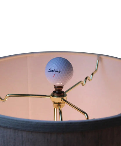 Golf Ball Lamp Finial, White, 2.25&quot;h Thulite