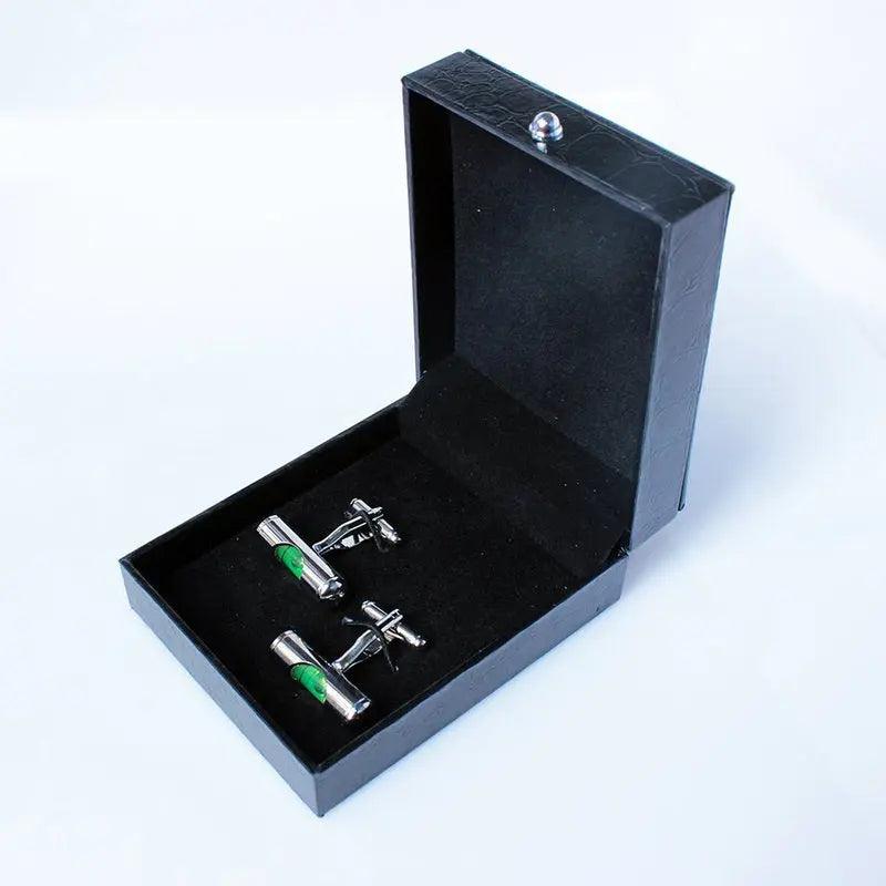 Bubble Level Cufflinks Fuchsia Molly