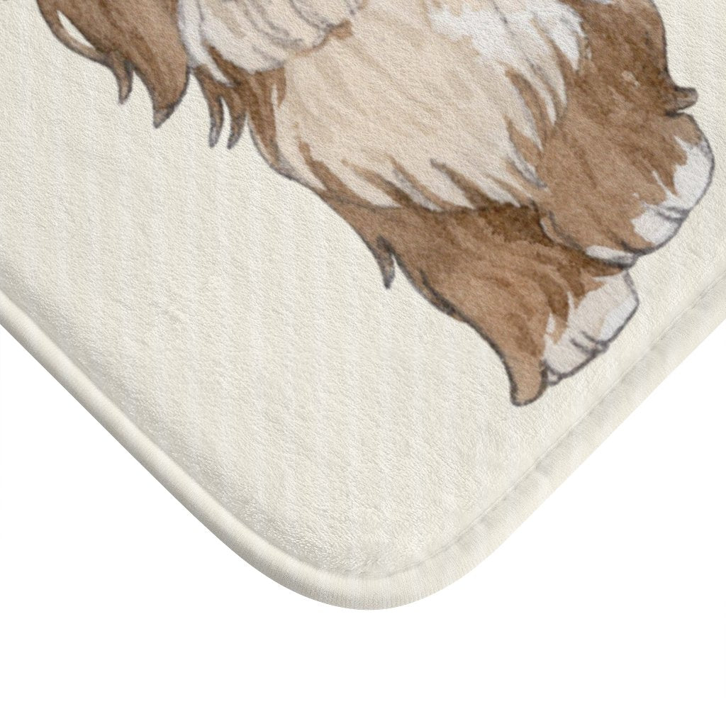 Happy Puppy Bath Mat Yellow Pandora