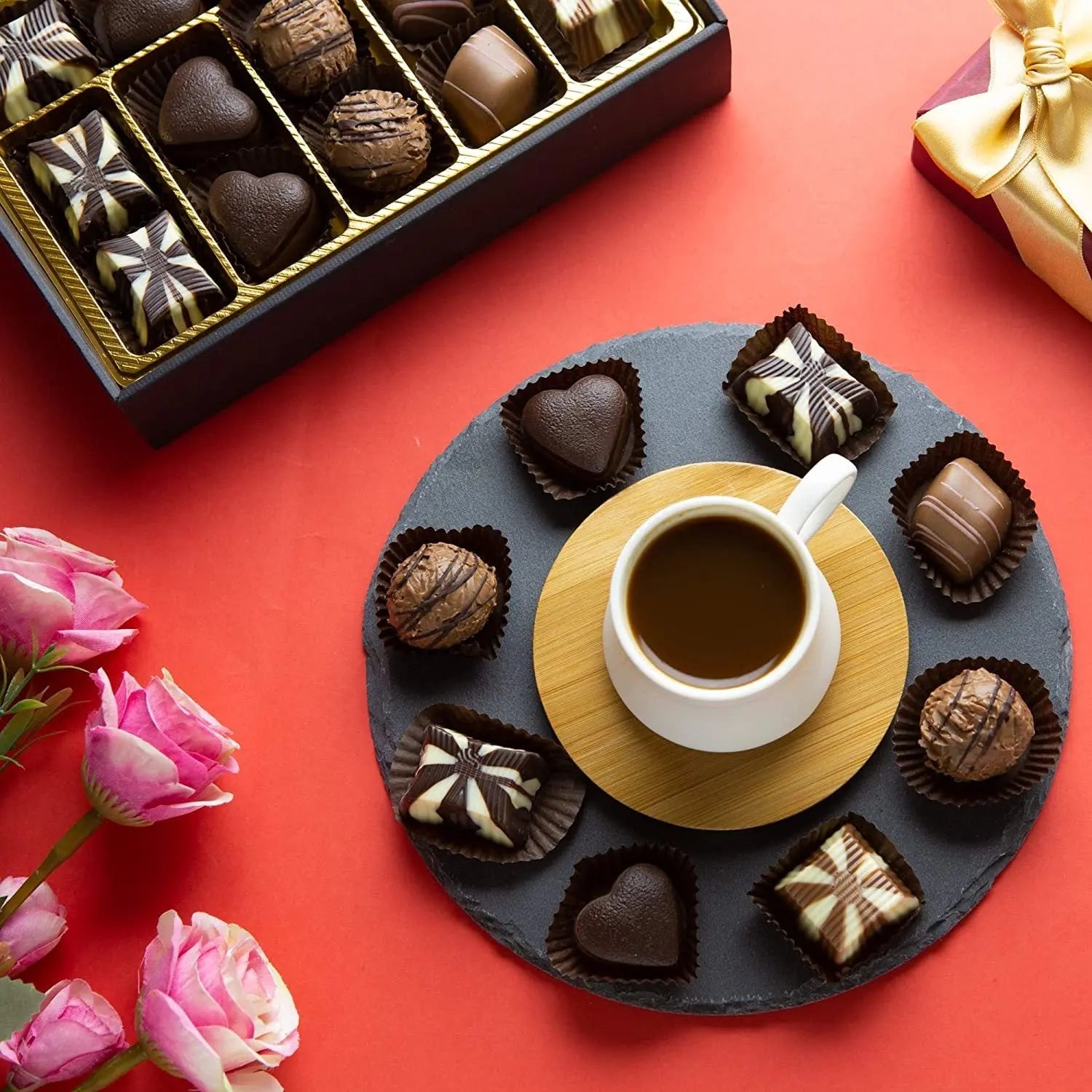 Bistro Chocolate Box Luxury Selection Maroon Clymene
