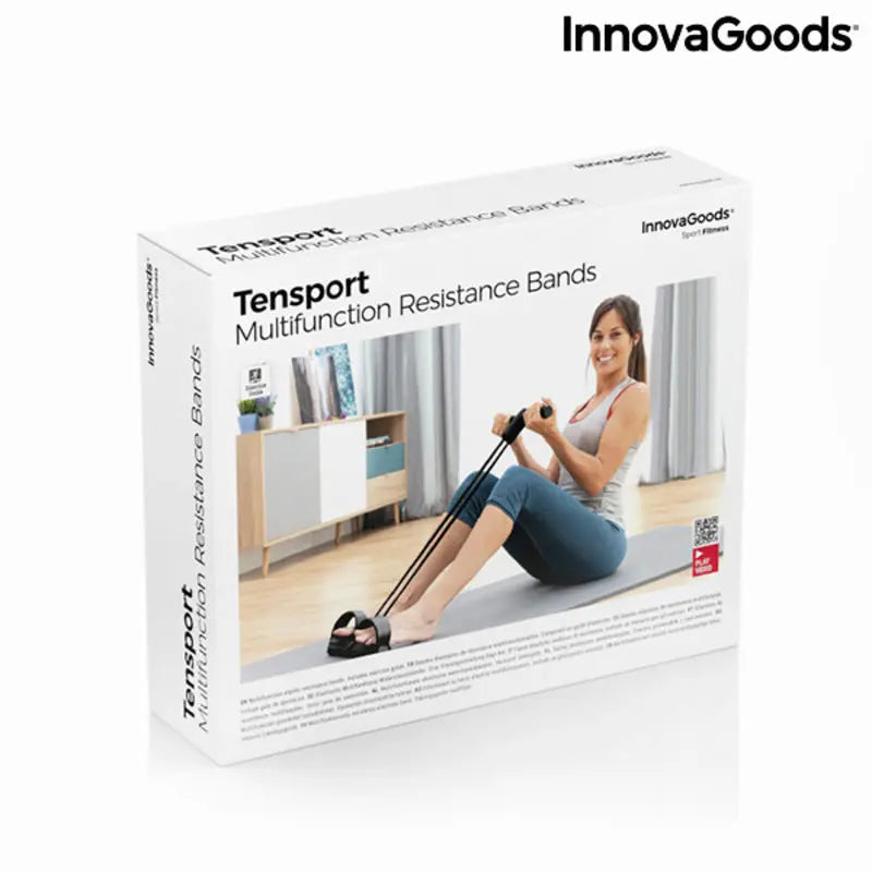 Multifunction Resistance Elastic Bands with Exercise Guide Tensport Bigbuy
