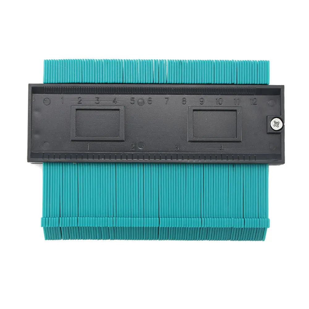 Contour Irregular Profile Measuring Gauge Ruler Teal Simba