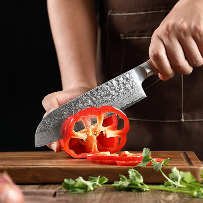 Damascus Steel Hand Kitchen Knife Pink Lucy