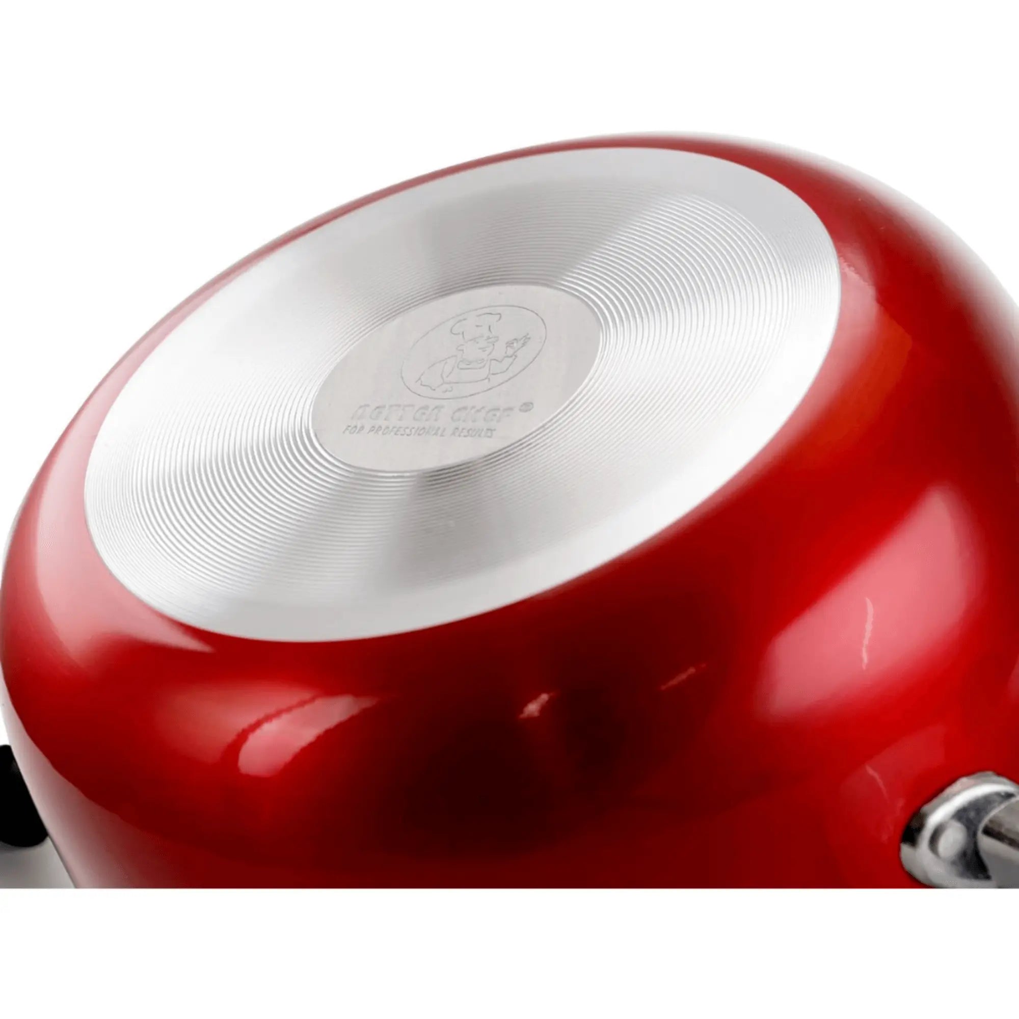 Better Chef 6-Quart Metallic Red Aluminum Dutch Oven with Glass Lid Sky Iapetus