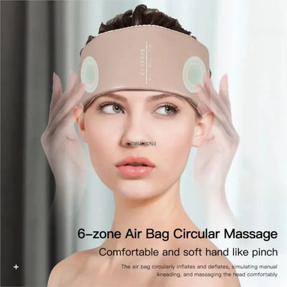 Electric Head Massager Air Pressure Massage Bag Massage Headache Pain Relief Scalp Deep Relaxation Headache Massager