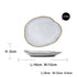 Irregular ceramic tableware Crimson Medea