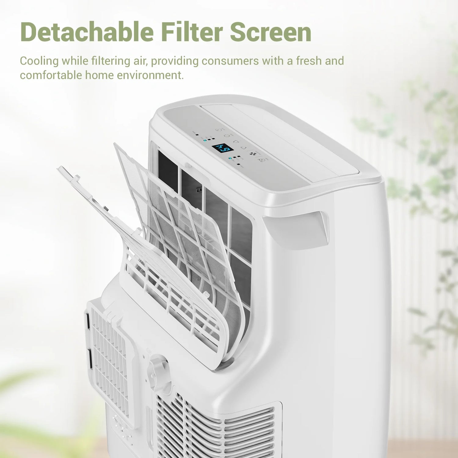 Portable Air Conditioner 10000BTU with Dehumidifier, Fan, Cool, for Room Ups to 300Sq.Ft, 6300BTU SACC