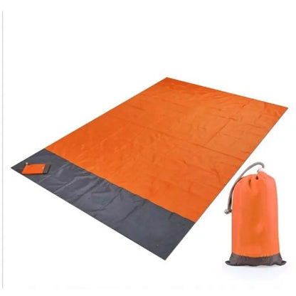 Portable Waterproof Picnic Mat Beach Mat Pocket Blanket Maroon Asteria