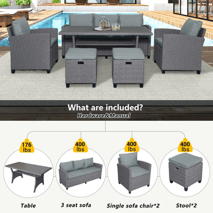 Outdoor Rattan Wicker Set
