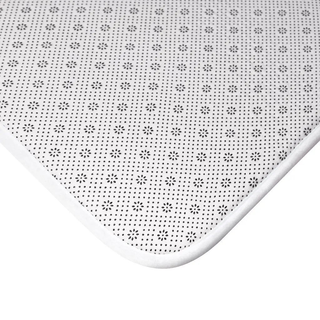 Spring Floral Garden Bath Mat Decor Rug Yellow Pandora