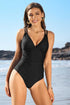 Ruched Bathing Suits Strappy V Neck Monokini Jade Icarus