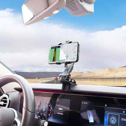 Sun Visor Chuck Car Mount Multifunctional Navigation Mount Rearview Crimson Medea