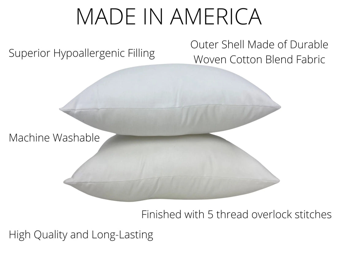4x6 or 6x4 | Indoor Outdoor Hypoallergenic Polyester Pillow Insert | Maroon Abderus