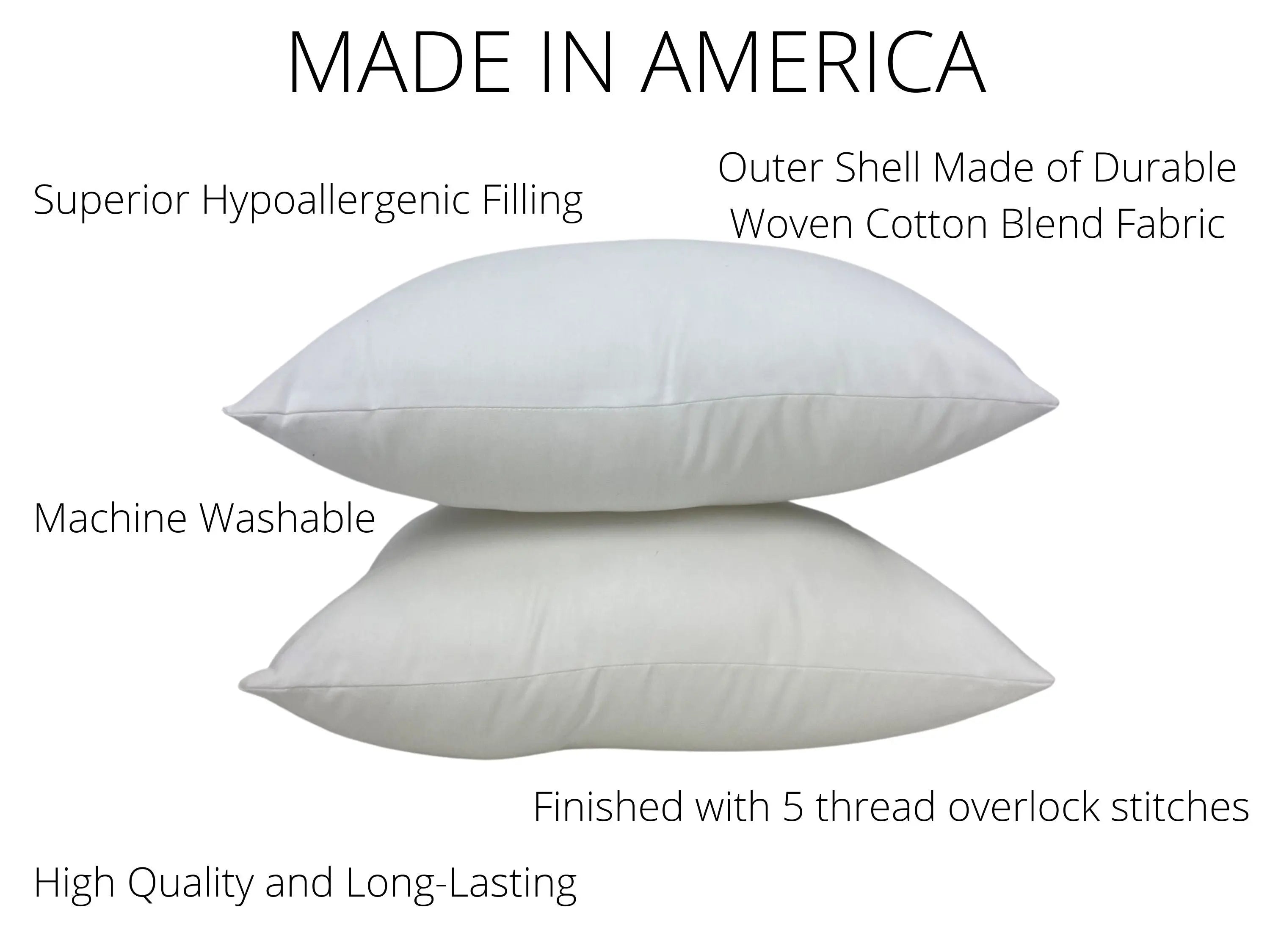 4x6 or 6x4 | Indoor Outdoor Hypoallergenic Polyester Pillow Insert | Maroon Abderus