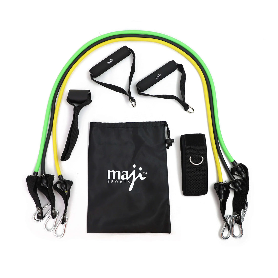 Full-Body Resistance Training Workout Tube Kit Black Lavender