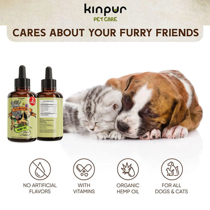 Hemp Oil for Dogs and Cats   Pet Hemp Oil   Cat and Dog Calming Periwinkle Eros