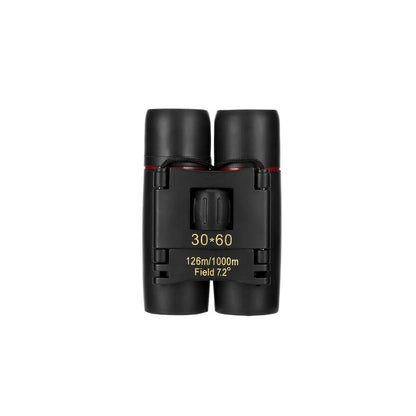 Binoculars 30x60 Zoom Travel Compact Folding Telescope Hunting Day Night Outdoor Small Pocket Binoculars Compact Adults, Mini Kids Binoculars Boys For Bird Watching, Concert Theater Opera Pink Lucy