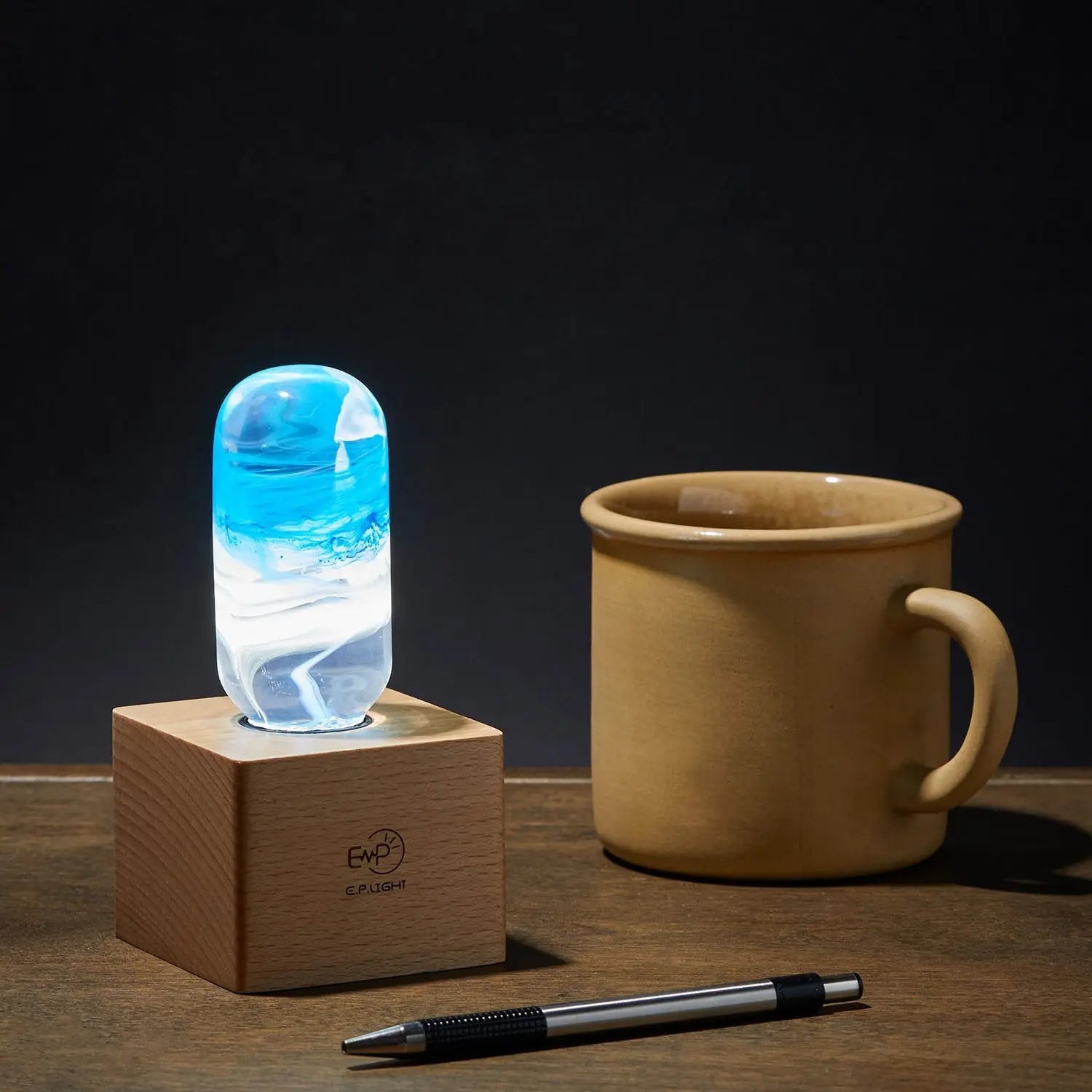 LED Lamp - Blue Sangria Apricot