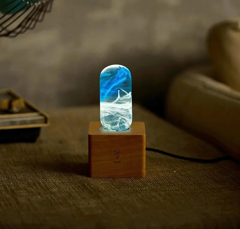 LED Lamp - Blue Sangria Apricot