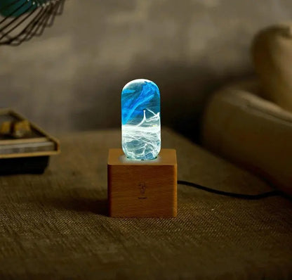LED Lamp - Blue Sangria Apricot