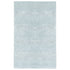Solid Stripe Light Blue Nylon Bathroom Rug, 20"X32" - 1 Each