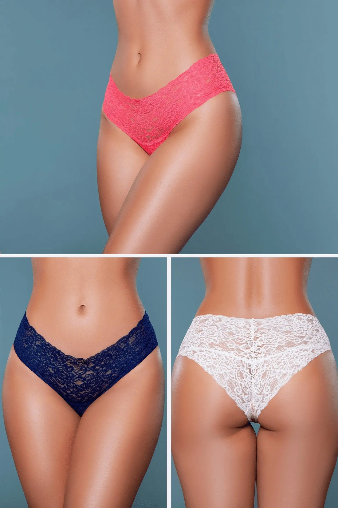 21983PK Nessa Briefs 3 Pack Brown Sooty