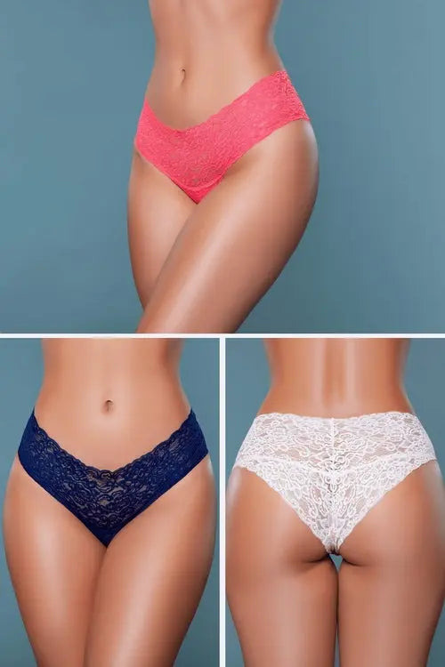 21983PK Nessa Briefs 3 Pack Brown Sooty
