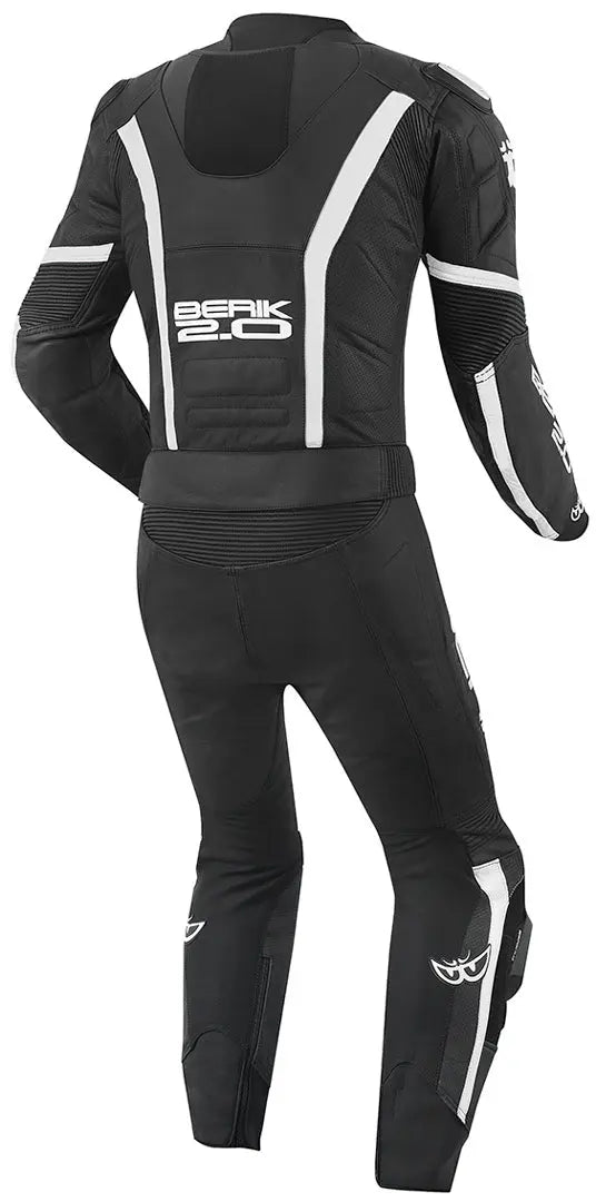 Berik Losail Two Piece Motorcycle Leather Suit Yellow Semele