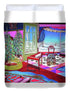 Christmas Painting - Duvet Cover Lavender Coco