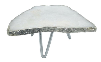 1-Layer Cake Stand with Silver Trim Green Ares