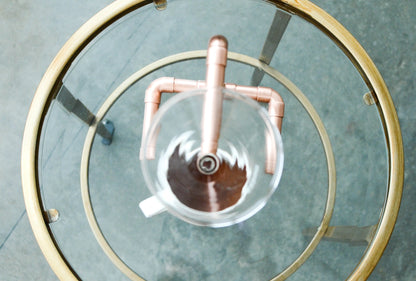 Copper Coffee Pour Over Pinwheel
