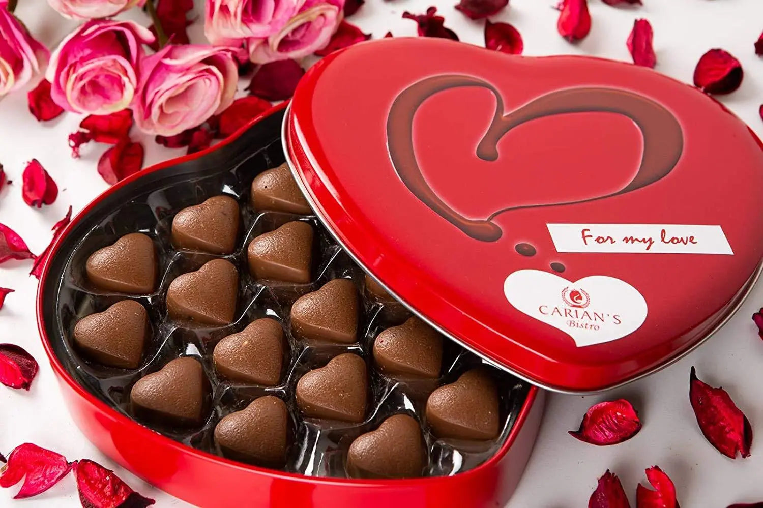 Full of Love Valentine’s Assorted Gourmet Chocolate Maroon Clymene