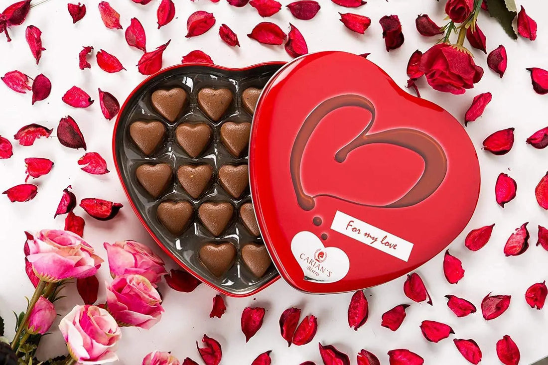 Full of Love Valentine’s Assorted Gourmet Chocolate Maroon Clymene