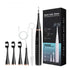 Electric Toothbrush Teeth Whiten Cleaning Tool Kit With 3 Brush Heads Maroon Asteria