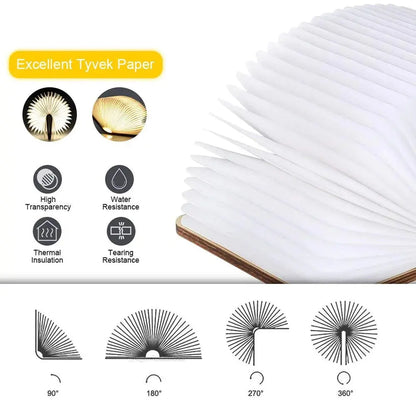 Portable LED Book Decor Night Light Yellow Pandora