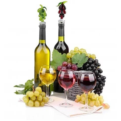 Hearty Wines Pair Of Wine Stoppers For Wine Lovers Salmon Lucky