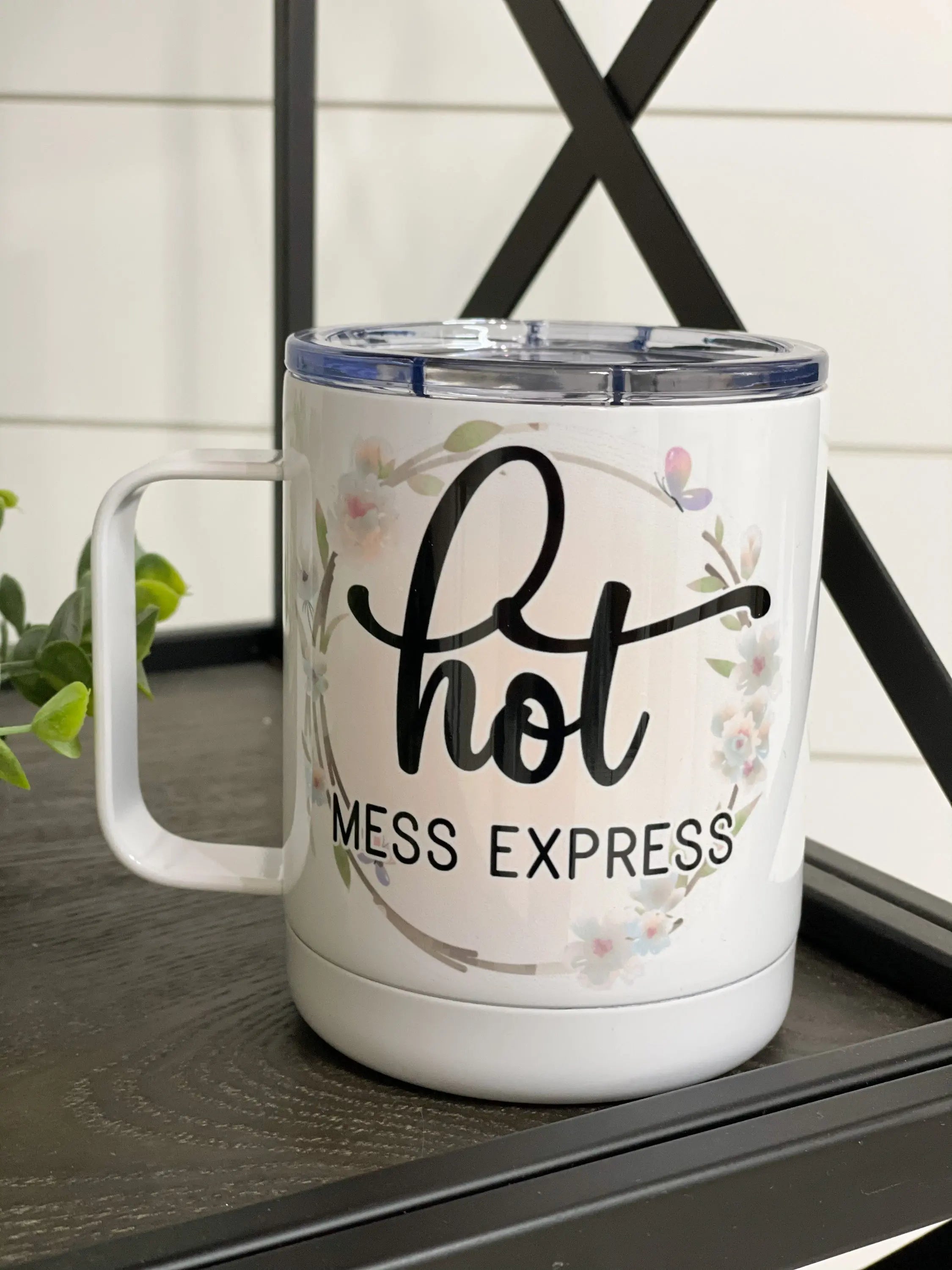 Hot Mess Express 11oz Travel Mug Amethyst Lily