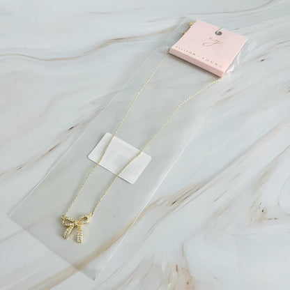 Simply Shine Bow Necklace Fuchsia Hercules