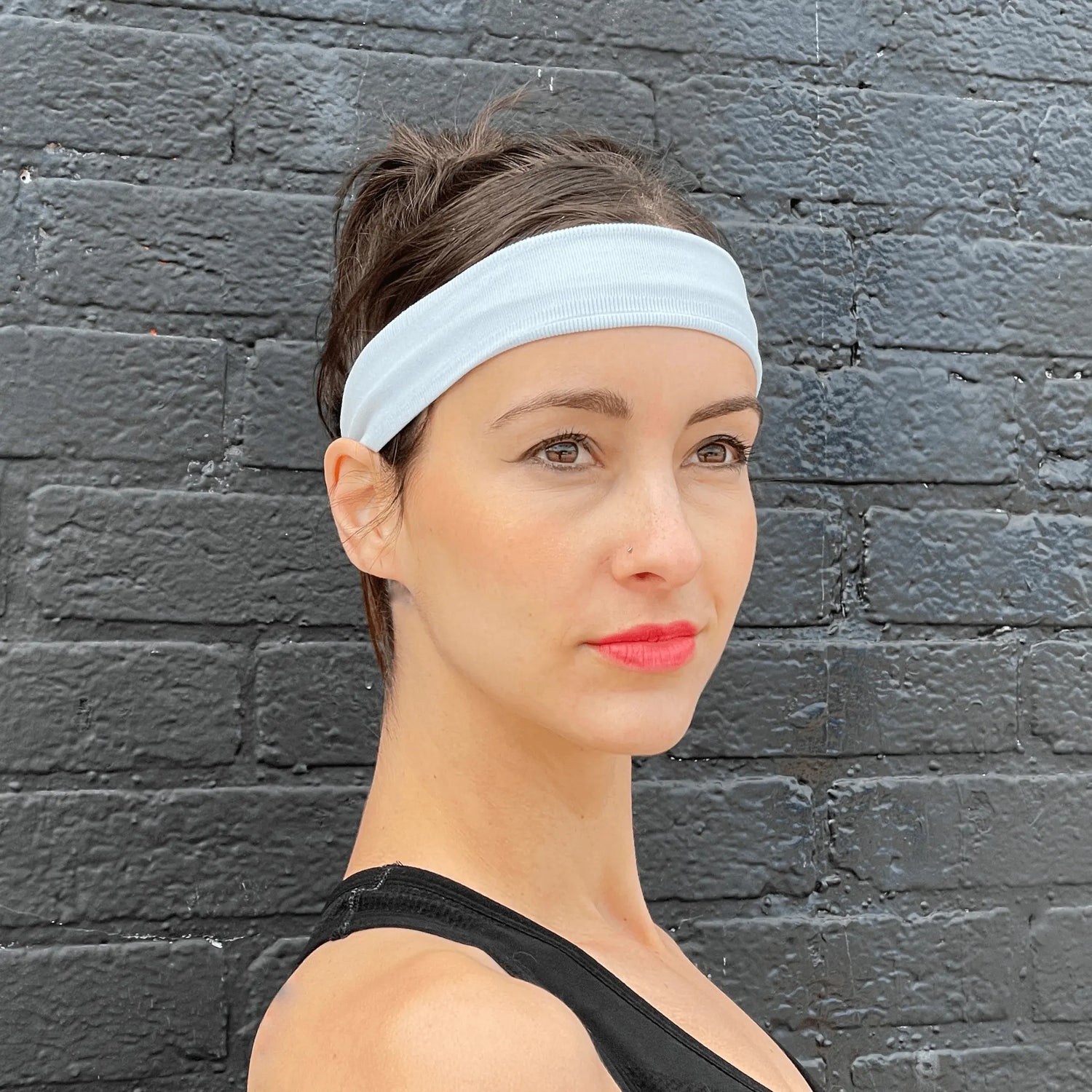 The Runner Sweat-Wicking Headband Black Lavender