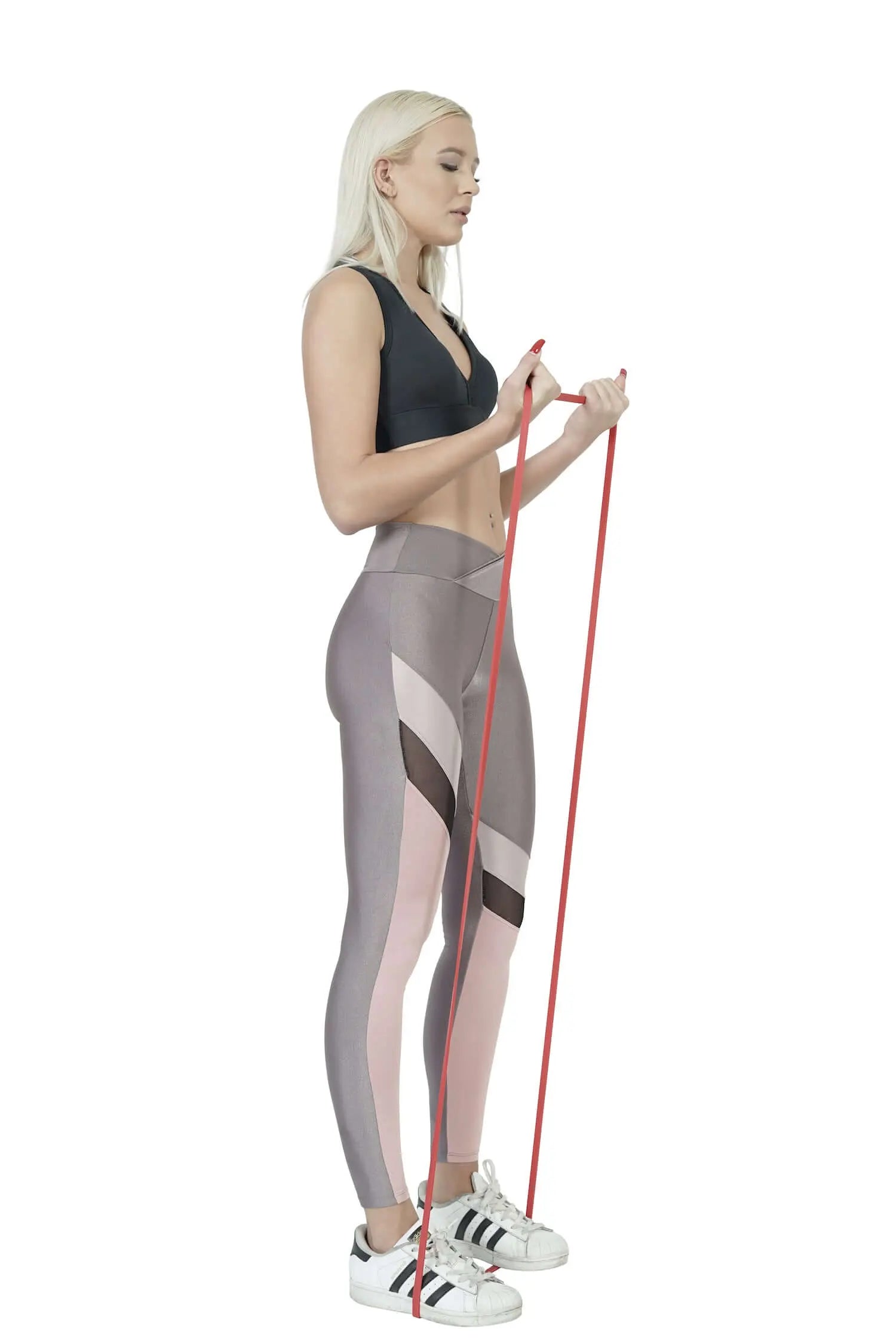 Powerlifting and Pull Up Exercise Resistance Bands Black Lavender