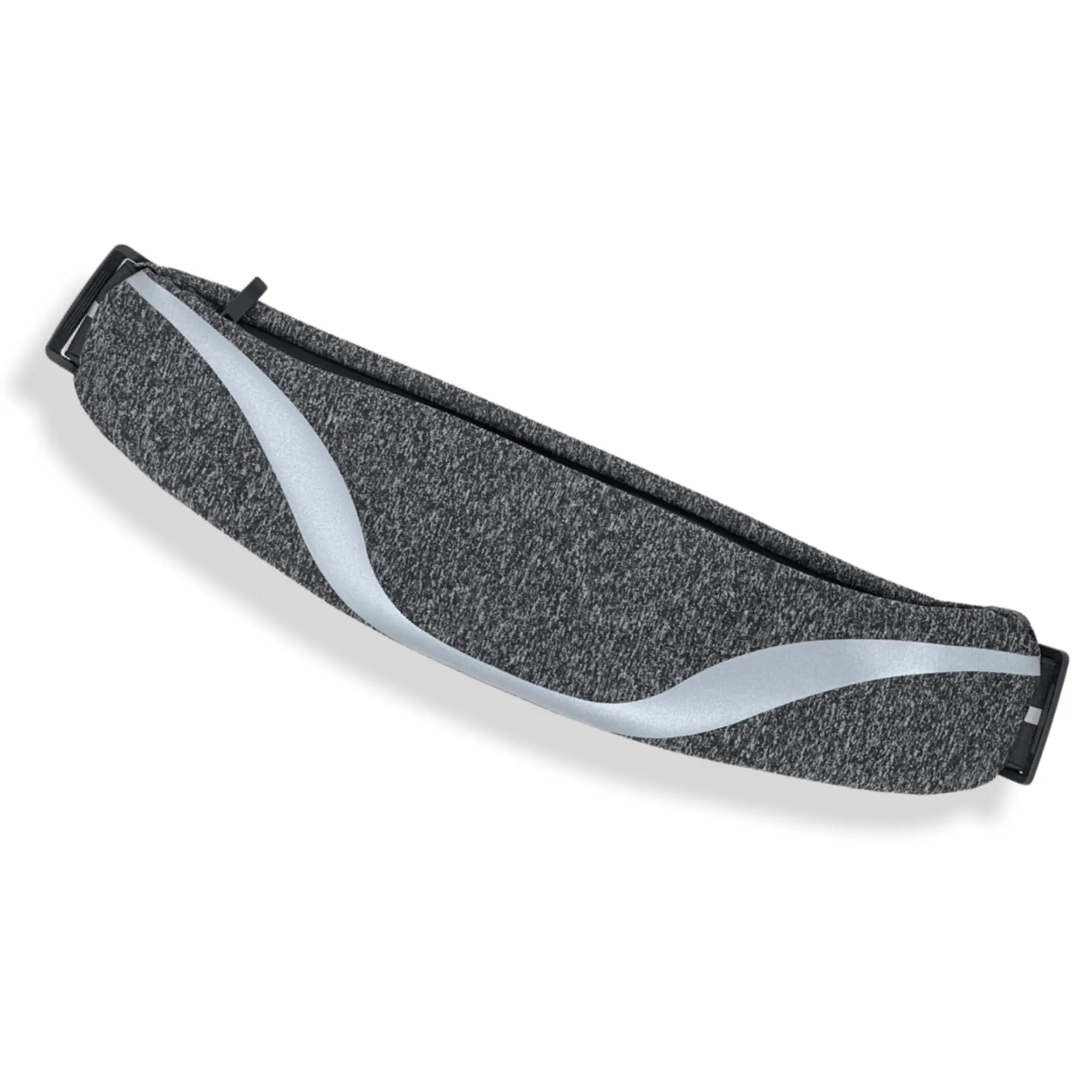 Water-Resistant Sport Waist Pack Running Belt with Reflective Strip Black Lavender