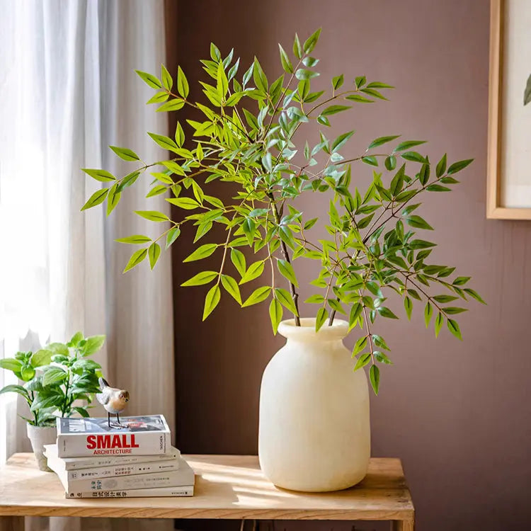 Green Nandina Leaf Stem Sangria Uranus