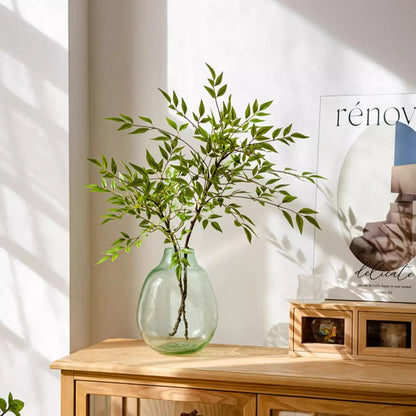 Green Nandina Leaf Stem Sangria Uranus