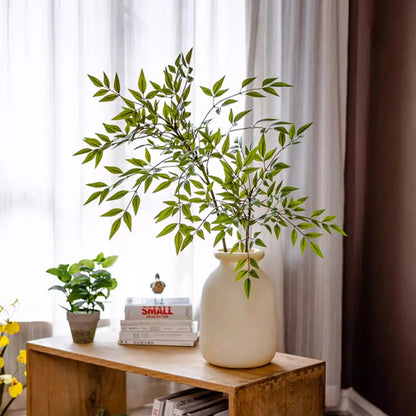 Green Nandina Leaf Stem Sangria Uranus