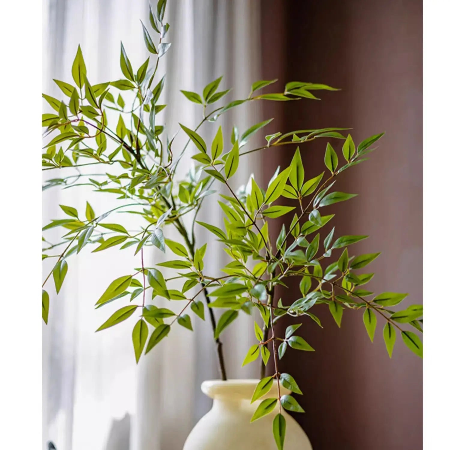 Green Nandina Leaf Stem Sangria Uranus