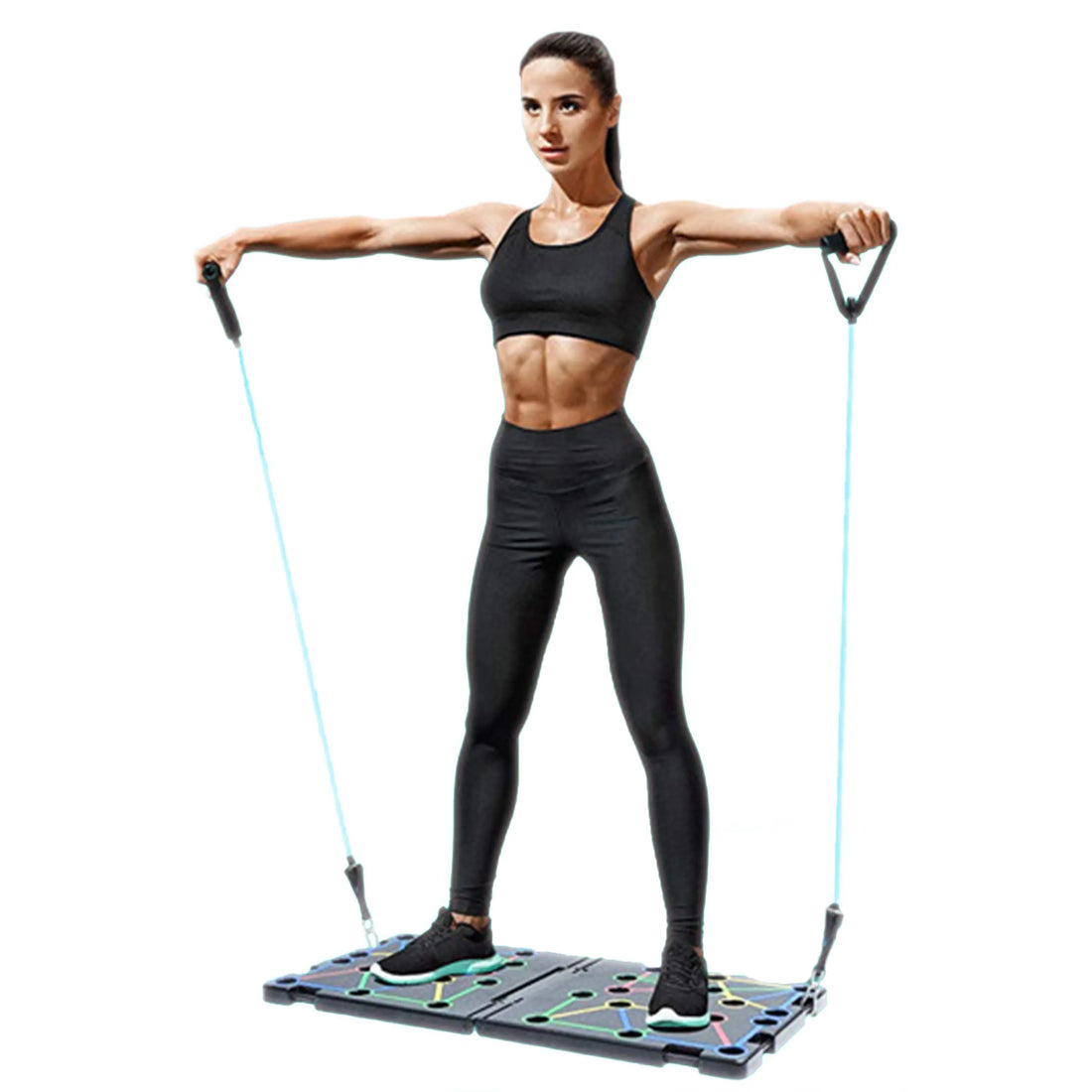 9 in 1 Push Up Rack Board System Fitness Workout Train Gym Exercise Copper Hecuba
