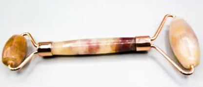 Copper &amp; Crystal Face Roller - Massager Pink Corydalis