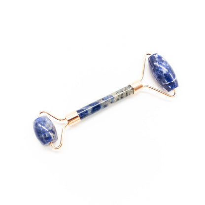 Copper &amp; Crystal Face Roller - Massager Pink Corydalis