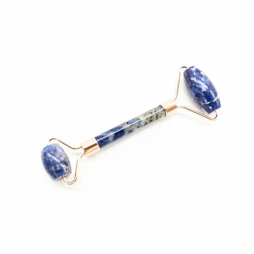 Copper &amp; Crystal Face Roller - Massager Pink Corydalis